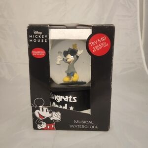 Disney Mickey Mouse Graduation Musical Waterglobe